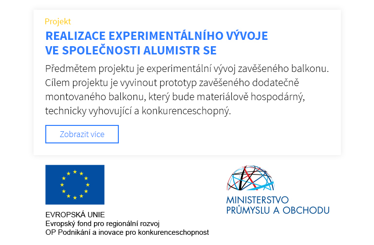 Realizace experimentálního vývoje ve společnosti Alumistr SE