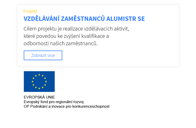 Vzdělání zaměstnanců Alumistr SE