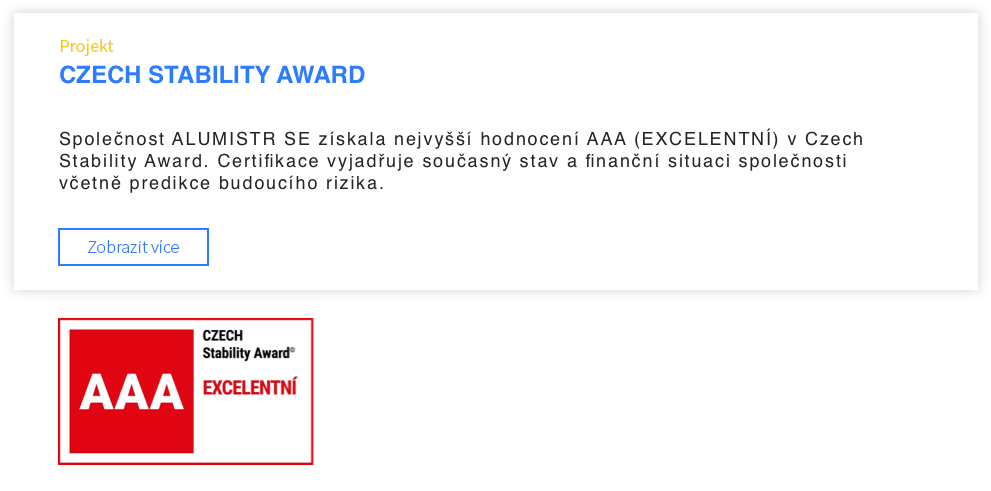 CZECH STABILITY AWARD
