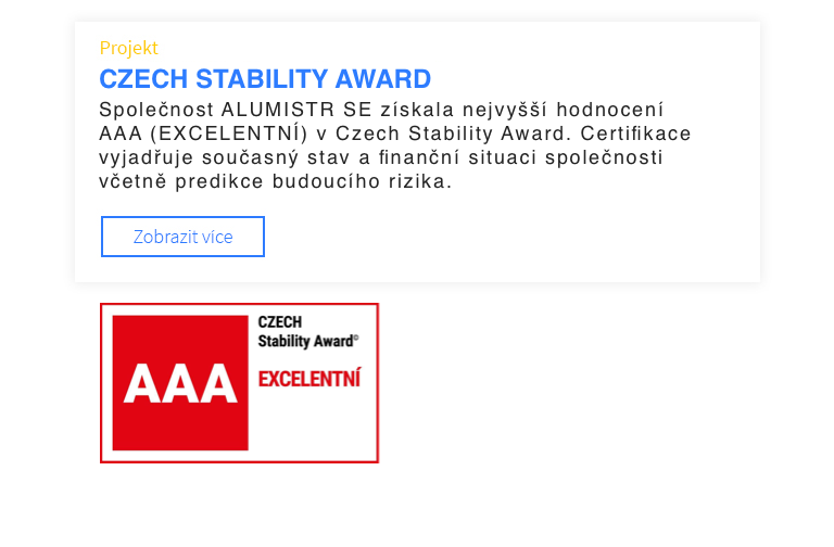 CZECH STABILITY AWARD